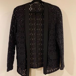 Zara black lace blazer/cardigan.